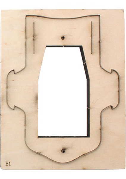 Cüzdan Şablonu Kart Sahibi Şablonları Ahşap El Yapımı Delme I (Yurt Dışından)