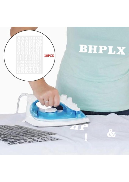 860X Transfer Yamalar Harfler ve Noktalama Alfabesi Dıy Zanaat Demir On Rozeti 27X18.5 cm Beyaz (Yurt Dışından) fırsatları