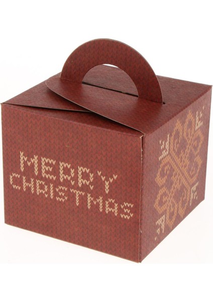 10 Noel Ş Kutuları 3.5''x3.5''4.7'' Kırmızı Kar Taneleri (Yurt Dışından) fiyatları