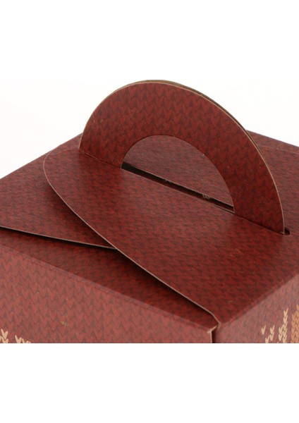 10 Noel Ş Kutuları 3.5''x3.5''4.7'' Kırmızı Kar Taneleri (Yurt Dışından) modelleri