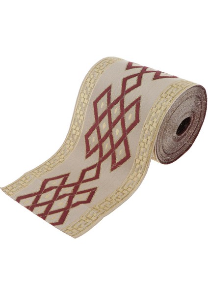 5 Metre Etnik Tarzı Jakard Şerit Perde Giyim Çantaları Dekor 8cm (Yurt Dışından) modelleri