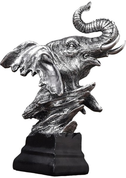 Fil Dekorasyon Masaüstü Için Fil Reçine Heykel Ev Dekor (Yurt Dışından)
