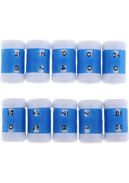 10 Örgü Sıra Sayacı Tığ Dokuma Ş Işaretleyici Araçları Küçük (Yurt Dışından)