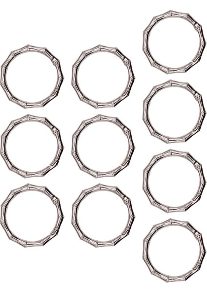 10 Yaylı Yuvarlak Karabina Klipsleri Tote Omuz Askısı Için Çıtçı Argent (Yurt Dışından) fırsatları