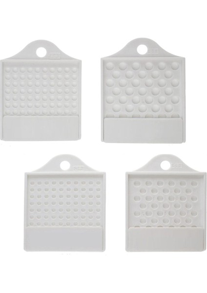 4x Takı Boncuk Kurulu 3/4/6/8mm Sıralama Boncuk Sayacı Takı Yapımı Için Tepsi Beyaz (Yurt Dışından)