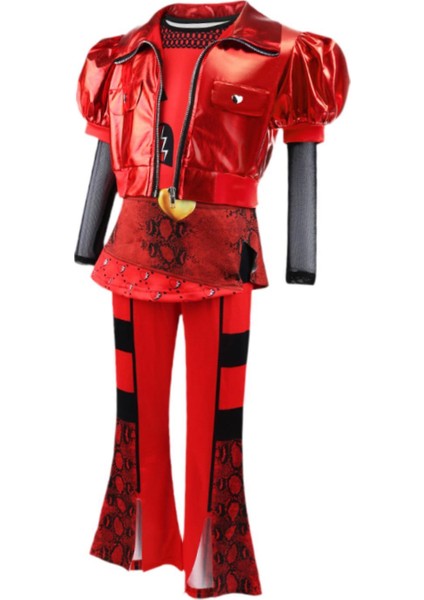 Çocuklar Kırmızı Kostüm Polyester Sahne Üst ve Pantolon Parti Için 110 cm (Yurt Dışından) modelleri