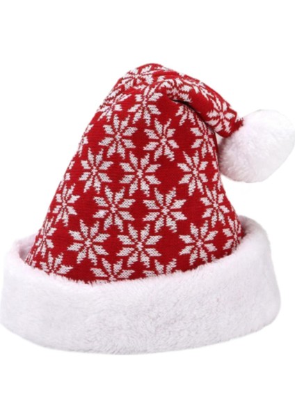 Noel Şı Partisi Giydirme Kostüm Aksesuarları Örme Ş Kırmızı (Yurt Dışından)