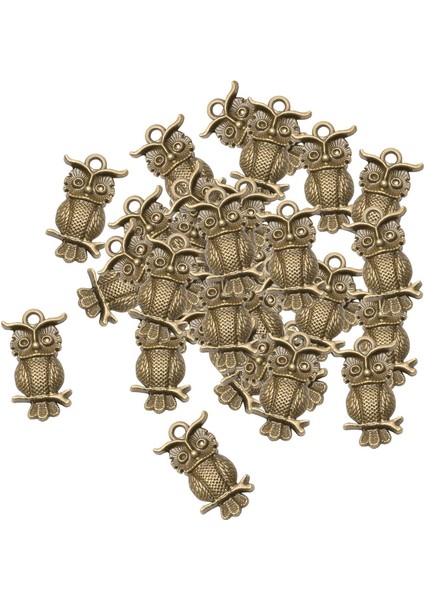 50X Baykuş Kolye Delikli El Sanatları Malzemeleri Takı Yapımı Için Doğum Günü Hediyeleri Camgöbeği (Yurt Dışından) fırsatları