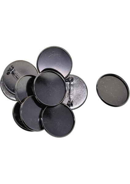 10 25MM Broş Yapımı Boş Cabochon Çerçeve Tepsileri Rozeti (Yurt Dışından) modelleri