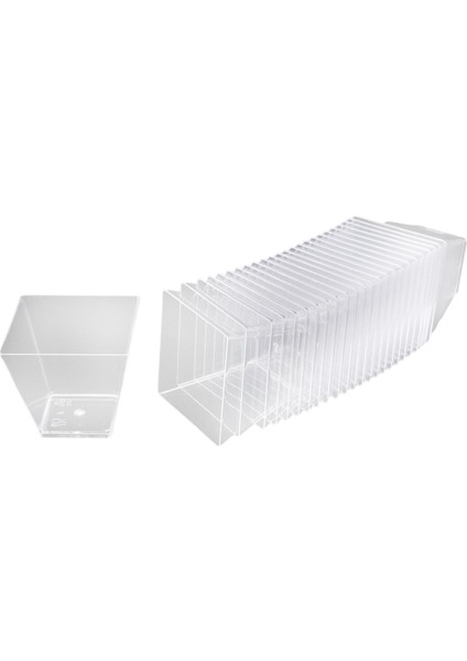 25X Küçük Kare 60ML Çikolatalı Kek Için Kare I I (Yurt Dışından)