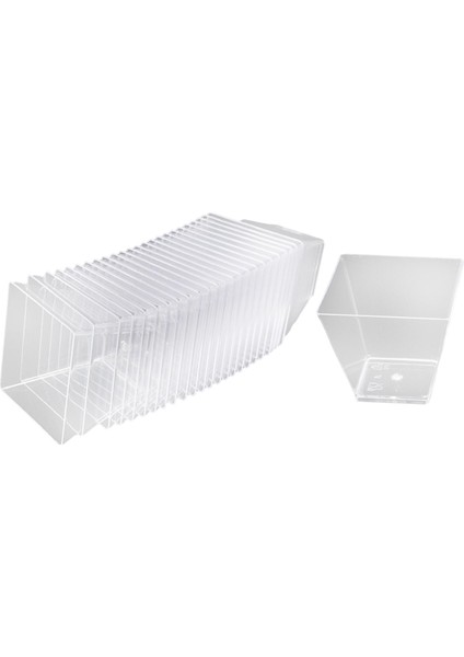 25X Küçük Kare 60ML Çikolatalı Kek Için Kare I I (Yurt Dışından)