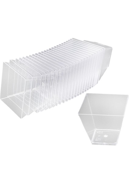 25X Küçük Kare 60ML Çikolatalı Kek Için Kare I I (Yurt Dışından)