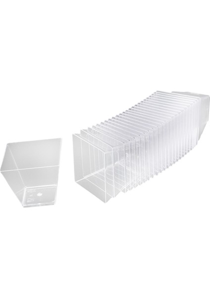25X Küçük Kare 60ML Çikolatalı Kek Için Kare I I (Yurt Dışından)