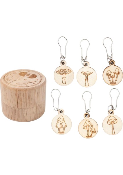 6x Ahşap Örgü Araçları El Yapımı Dıy Kolye Örgü Desen Hatırlatma Depolama ile (Yurt Dışından) fiyatları