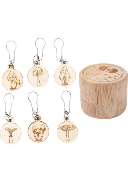 6x Ahşap Örgü Araçları El Yapımı Dıy Kolye Örgü Desen Hatırlatma Depolama ile (Yurt Dışından) fırsatları