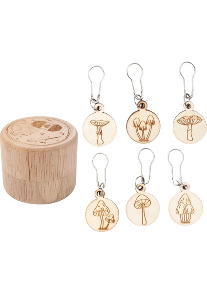 6x Ahşap Örgü Araçları El Yapımı Dıy Kolye Örgü Desen Hatırlatma Depolama ile (Yurt Dışından) indirimleri