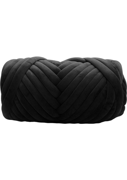 Tıknaz Iplik Örgü Kol Örgü Yumuşak Iplik 250G Diy Halı Yapmak Kazaklar Siyah (Yurt Dışından) fiyatları