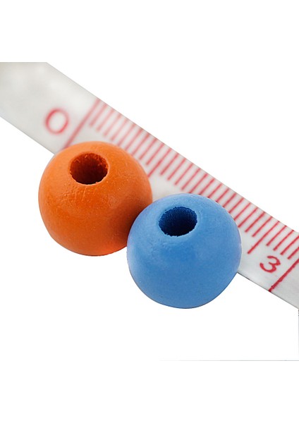 100 Ahşap Kar Desenler Şekiller Yuvarlak Pirinç Büyük 12MM 2.5-3mm Çok (Yurt Dışından) fırsatları