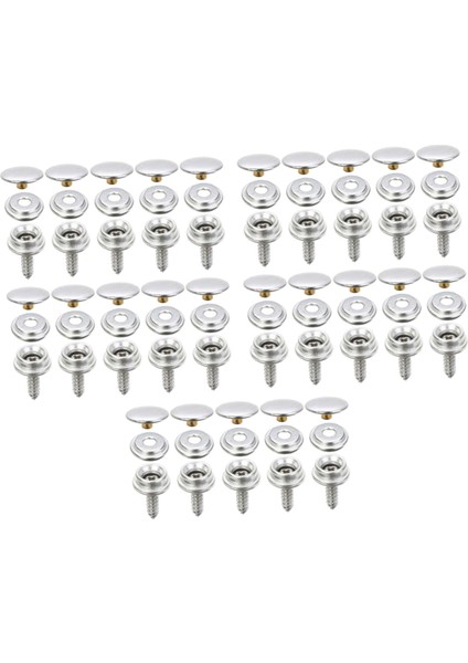 Dikiş Giyim Için Metal Çıtçıt Düğmeler Soket Taşınabilir Paslanmaz Çelik 25 Set (Yurt Dışından) fiyatları