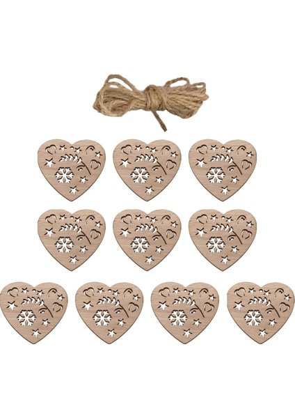 10X Şap Dıy Craft Projeleri Için Bitmemiş Ahşap Kesikler (Yurt Dışından)