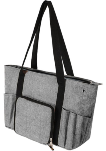 I Çantası Taşınabilir Tığ Işi Tığ Işi Çanta Tote Gri (Yurt Dışından)