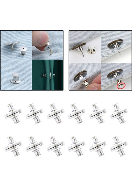 12X Jean Düğmesi Pantolon Pantolon Için Ayrılabilir Craft 17MM (Yurt Dışından) modelleri