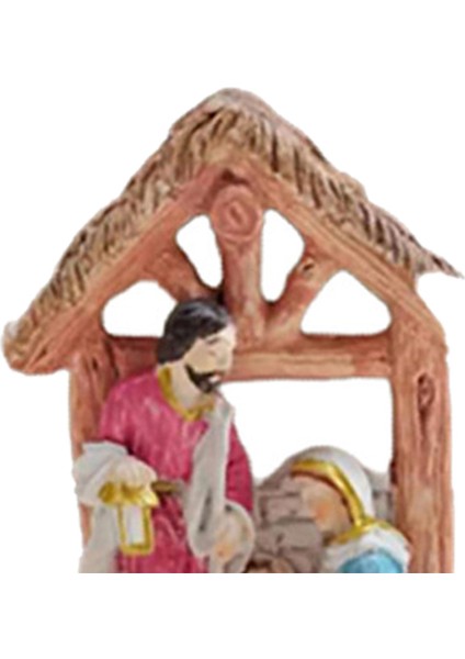 4 "kutsal Aile Heykeli Noel Isa'nın Doğuşu Seti Ev Kapalı Dekor Süsleme (Yurt Dışından) modelleri