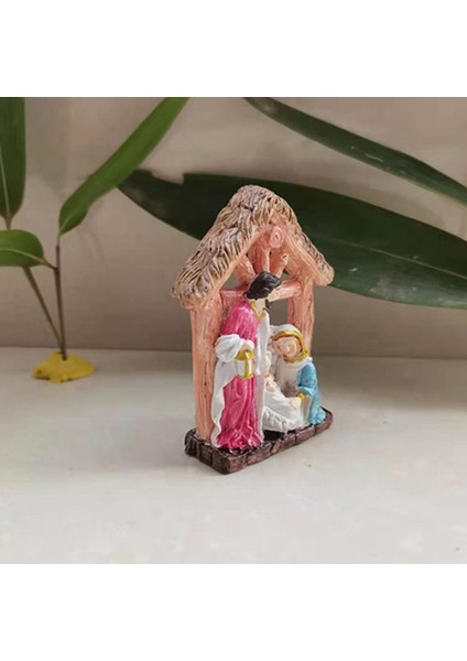 4 "kutsal Aile Heykeli Noel Isa'nın Doğuşu Seti Ev Kapalı Dekor Süsleme (Yurt Dışından) indirimleri