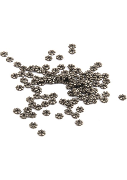100X Çiçek Spacer Charms Takı Bulgular Süsleme 4mm (Yurt Dışından) indirimleri