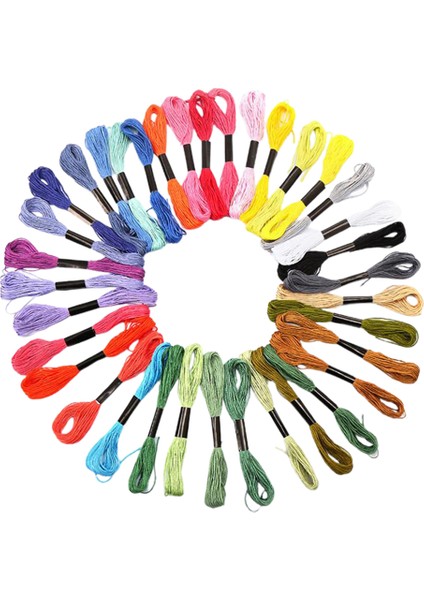 24/36X Nakış Ipi Çile Pamuk Çapraz Dikiş Konuları Dostluk Bilezikler 36 Renk (Yurt Dışından) fiyatları