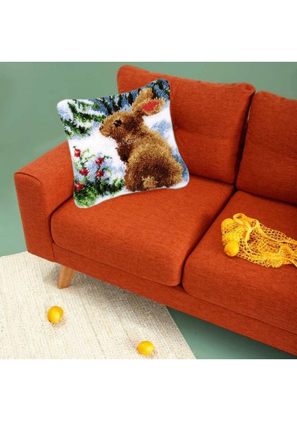Mandal Iılıfı Minder Örtüsü Dıy Needlecrafts 17X17'' Tavşan (Yurt Dışından) fırsatları