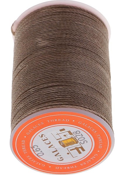 Deri Dikiş Mumlu Polyester Kord Iplik Dikiş Kahve (Yurt Dışından)
