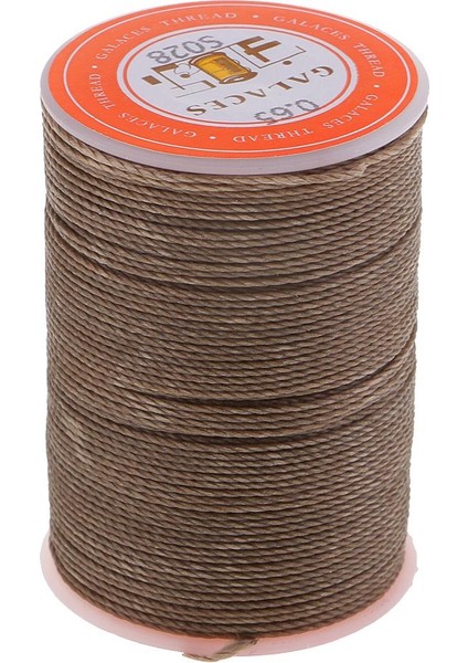 Deri Dikiş Mumlu Polyester Kord Iplik Dikiş Kahve (Yurt Dışından)