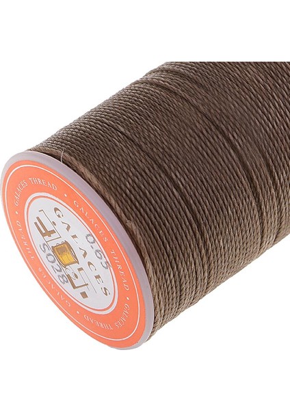 Deri Dikiş Mumlu Polyester Kord Iplik Dikiş Kahve (Yurt Dışından)