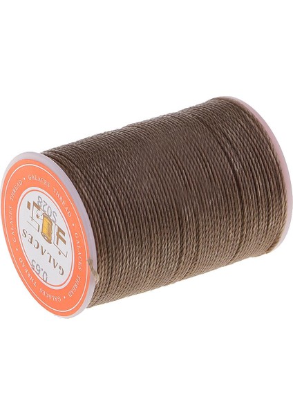 Deri Dikiş Mumlu Polyester Kord Iplik Dikiş Kahve (Yurt Dışından)