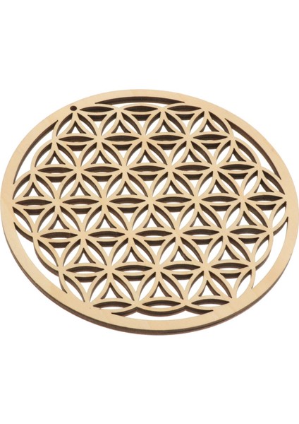 Kutsal Geometri Duvar Heykel Ahşap Izgara Ev Dekor Meditasyon Asılı Zanaat D 30.5 cm (Yurt Dışından)