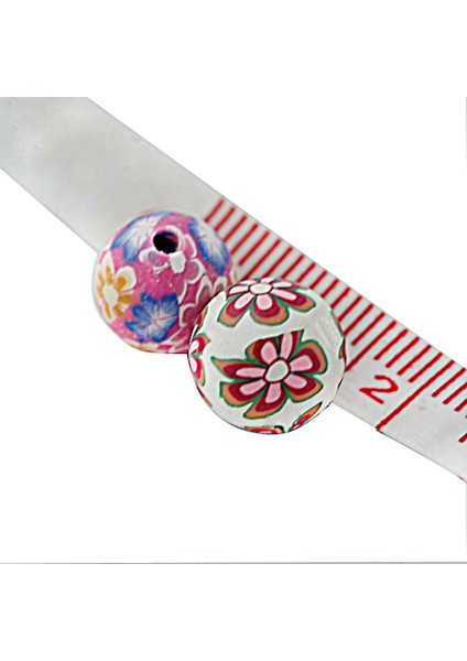 50 Adet Çiçek Polimer Kil Yuvarlak Ara Boncuk Takı Zanaat Bulguları Için 10MM 50 Adet 10MM Boncuk (Yurt Dışından) fırsatları