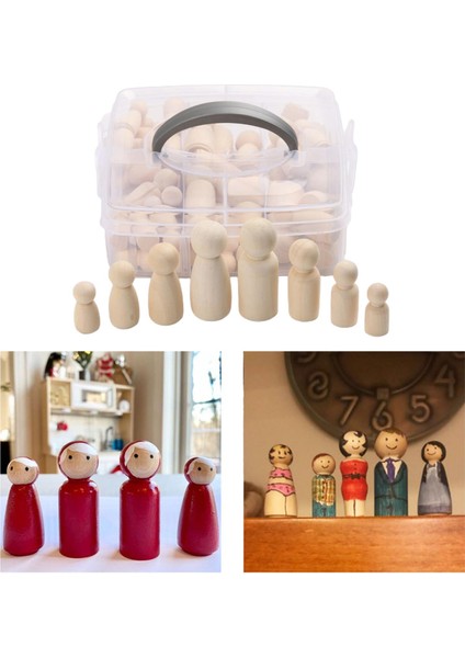 50X Boş Mandal Boyama Ahşap Yap Figürler El Sanatları Kuklalar (Yurt Dışından) fırsatları