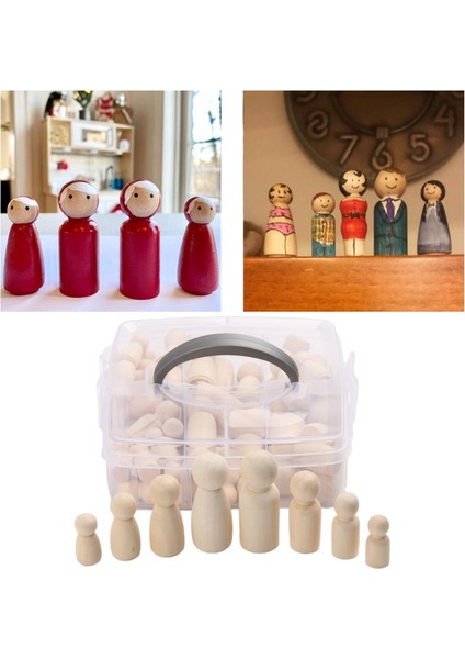 50X Boş Mandal Boyama Ahşap Yap Figürler El Sanatları Kuklalar (Yurt Dışından) indirimleri