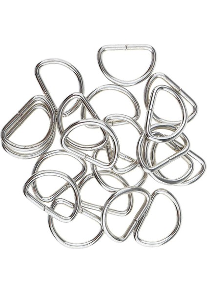 100 Metal D S Dokuma Tokaları Çemberleme Kemerleri Çanta Lehimsiz Dıy 15X10X2MM (Yurt Dışından)