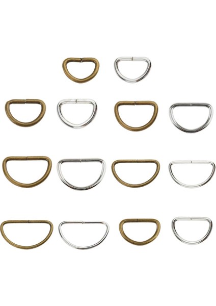 100 Metal D S Dokuma Tokaları Çemberleme Kemerleri Çanta Lehimsiz Dıy 15X10X2MM (Yurt Dışından) fiyatları