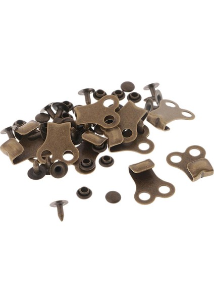 10 Takım Bakır Çizme Kancaları Perçinli Dantel Bağlantı Parçaları Kamp Yürüyüşü Tırmanma Onarım Bronz (Yurt Dışından) fırsatları