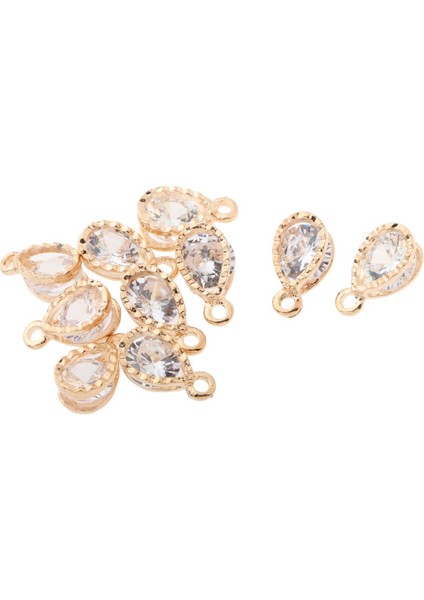 10 Kristal Alaşım Rhinestone Zarar Kolye Dıy Takı Aksesuarları C (Yurt Dışından)