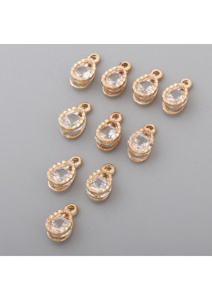10 Kristal Alaşım Rhinestone Zarar Kolye Dıy Takı Aksesuarları C (Yurt Dışından) modelleri