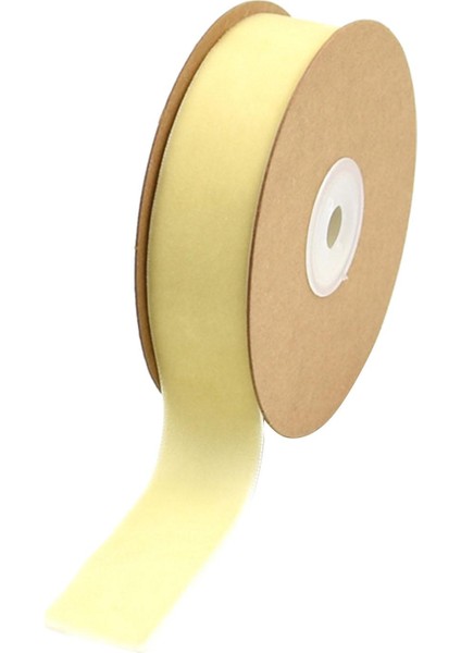 Hediye Paketleme Dekorasyonu El Yapımı El Sanatları Dikiş Bej Makaralı Kadife Kurdele (Yurt Dışından)