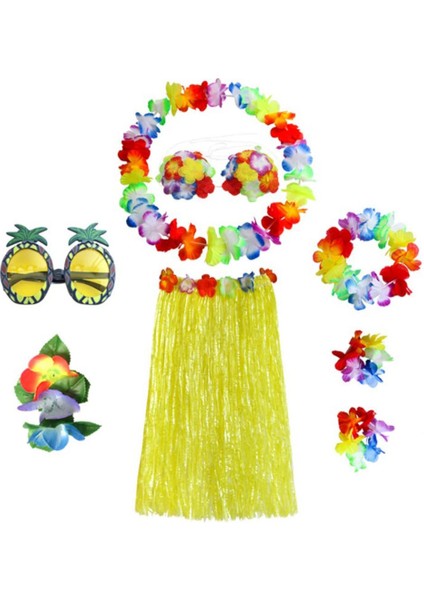 8'i 1 Çim Kolye Luau Parti Kostüm Sarı 60CM (Yurt Dışından) fiyatları