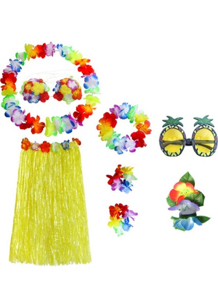 8'i 1 Çim Kolye Luau Parti Kostüm Sarı 60CM (Yurt Dışından) modelleri