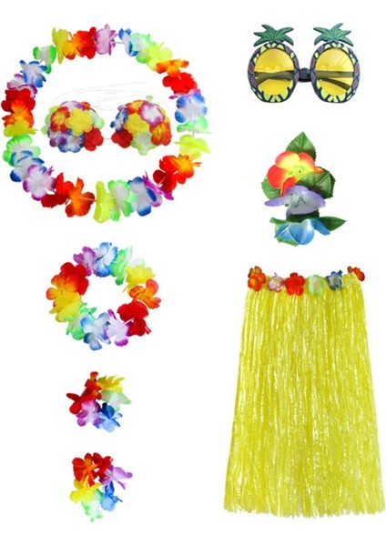 8'i 1 Çim Kolye Luau Parti Kostüm Sarı 60CM (Yurt Dışından) indirimleri