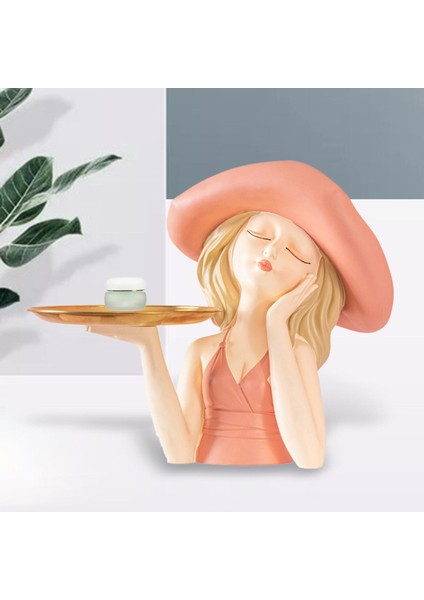 Kız Heykeli Depolama Tepsisi Koleksiyonu Reçine Heykelcik (Yurt Dışından) fiyatları