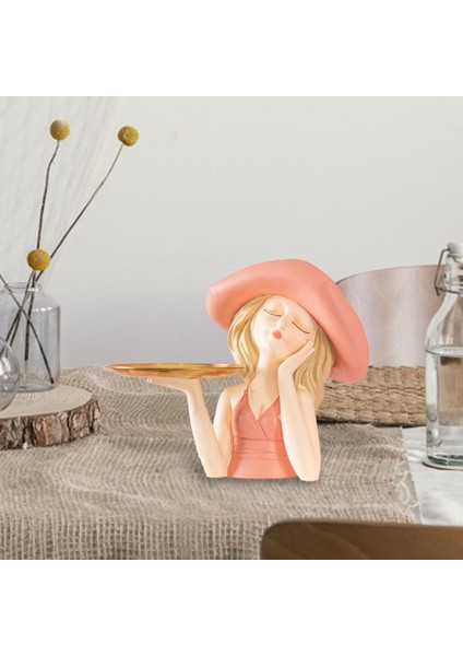 Kız Heykeli Depolama Tepsisi Koleksiyonu Reçine Heykelcik (Yurt Dışından) indirimleri